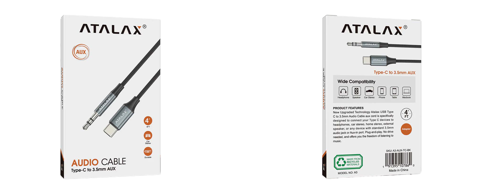 TYPE C TO 3.5mm PACKAGE